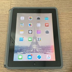 Apple Tablet with Gray Cover